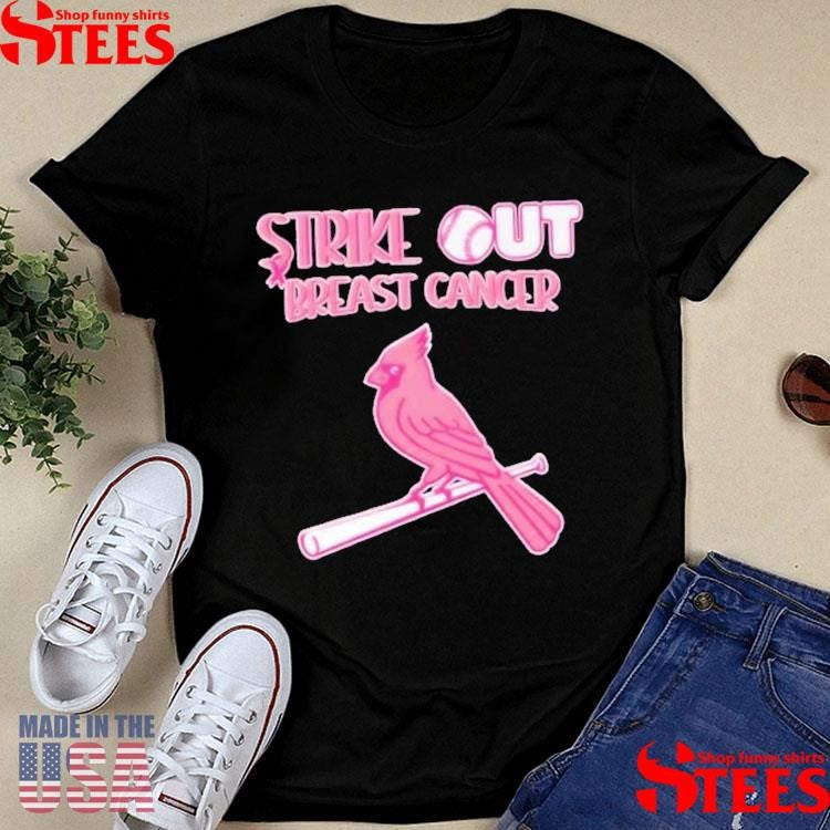 St Louis Cardinals Strike Out Breast Cancer T-shirt