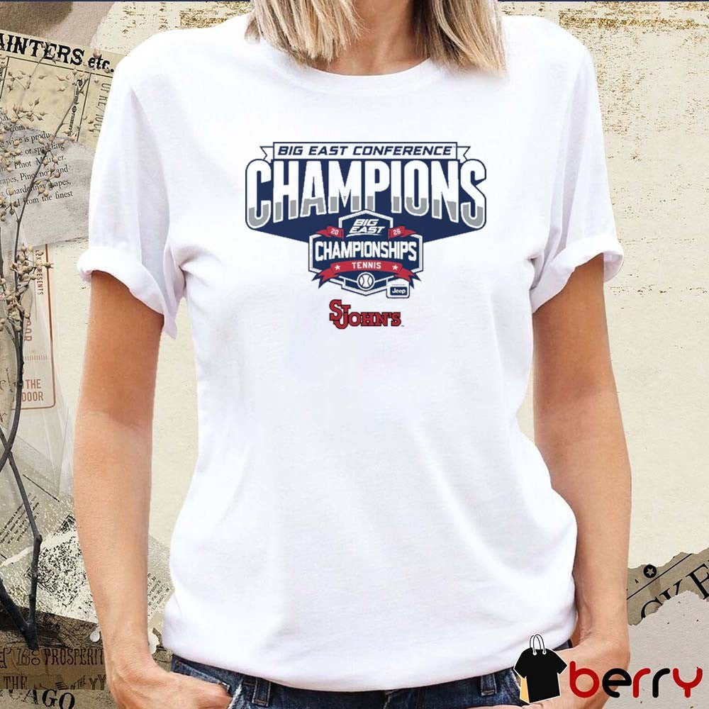 St. John’s Red Storm Men’s Tennis 2026 Big East Conference Champions t-shirt