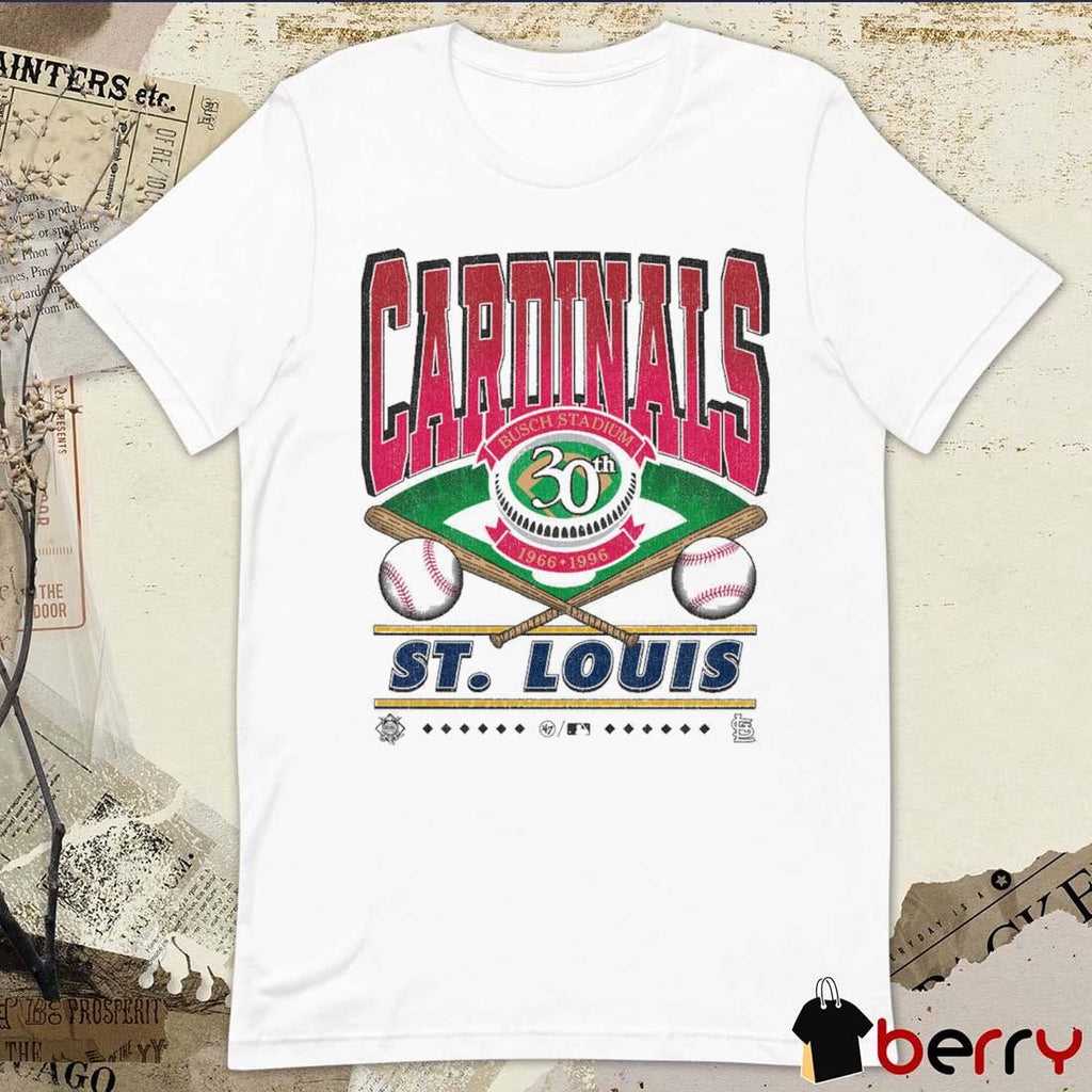 St. Louis Cardinals MLB Straight Shot Busch Stadium 30th 1966-1996 Vintage t-shirt