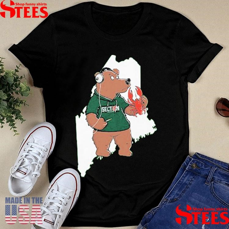 State Of Maine Bear Section Shirts