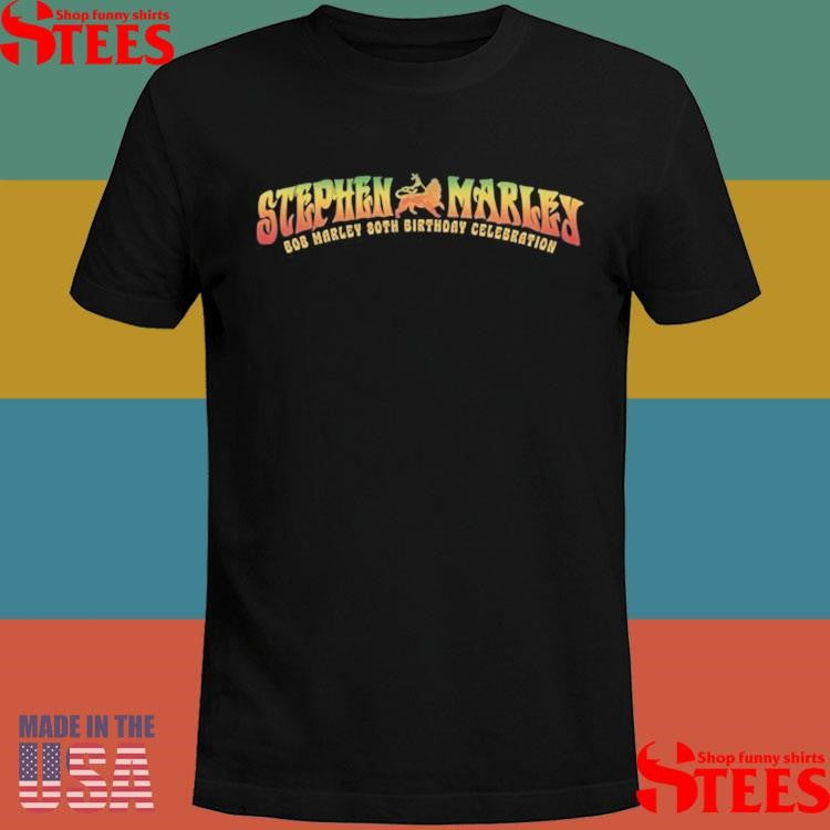 Stephen Marley Babylon By Bus Summer Tour 2025 Celebration 80th Birthday T-shirt