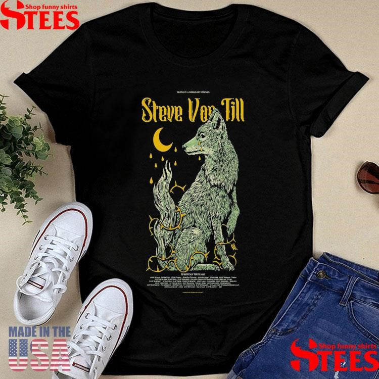 Steve Von Till European Tour 2025 Schedule Tour Dates The Lone Wolf Artwork All Over Print T-shirt