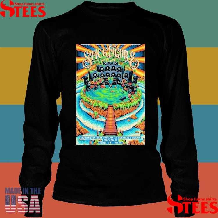 Stick Figure June 18 2025 Huntington Bank Pavilion Chicago Il T-shirt