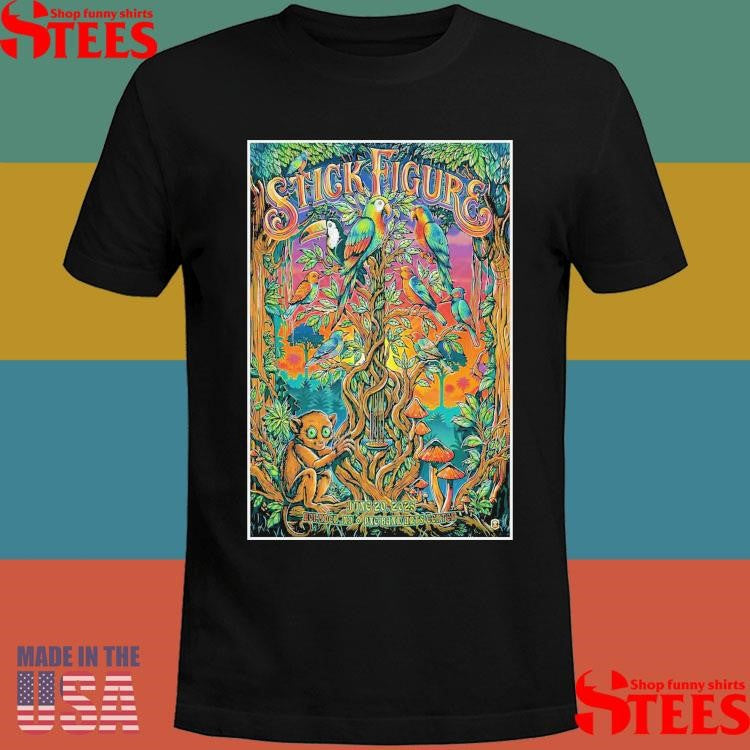 Stick Figure Poster For Show In Holmdel New Jersey At Pnc Bank Arts Center On June 20 2025 T-shirt