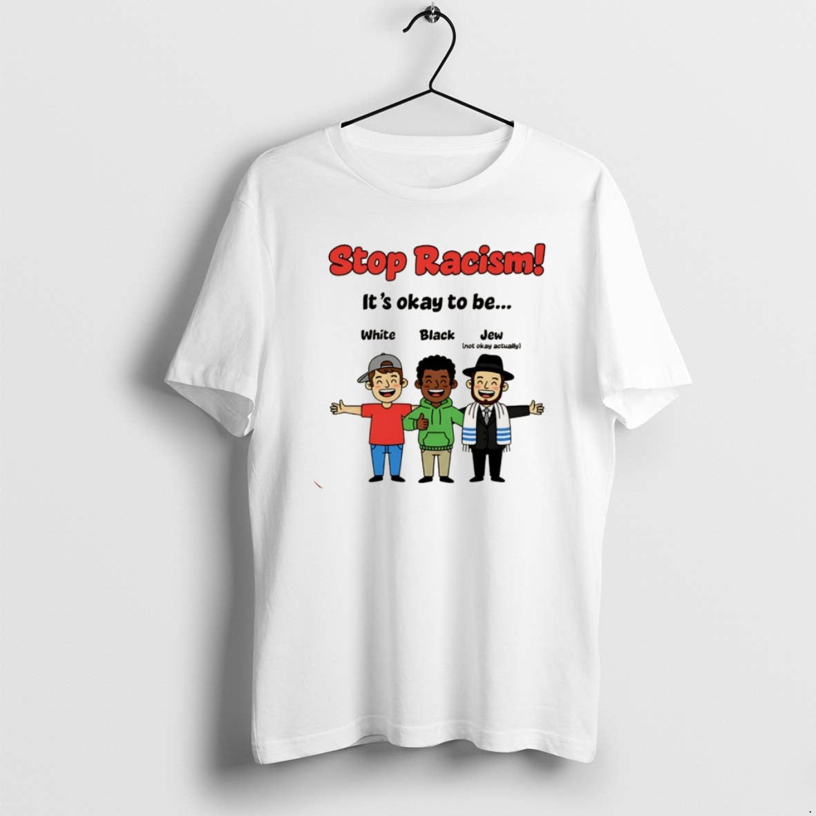 Official Stop Racism Its Okay Be White Black Jew Christmas T-Shirts, Hoodie, Sweatshirt | CiraTrend.com