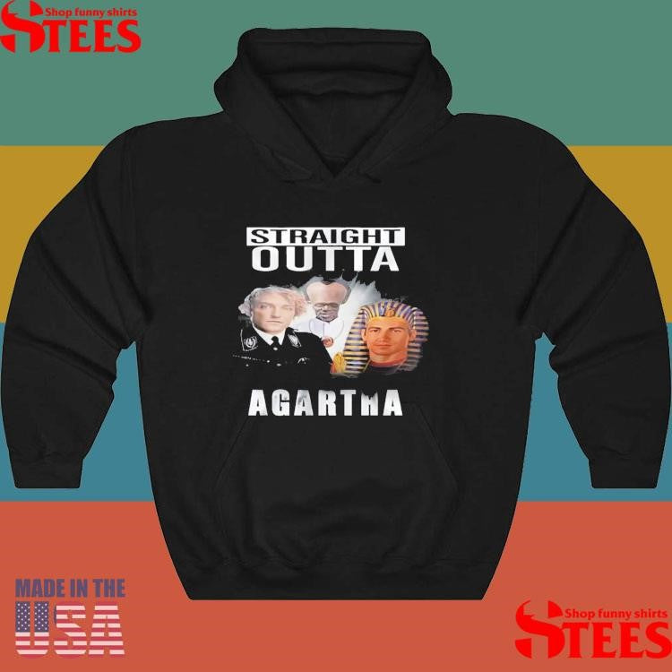 Straight Outta Agartha History Conspiracy Ancient Civilization Parody T-shirt