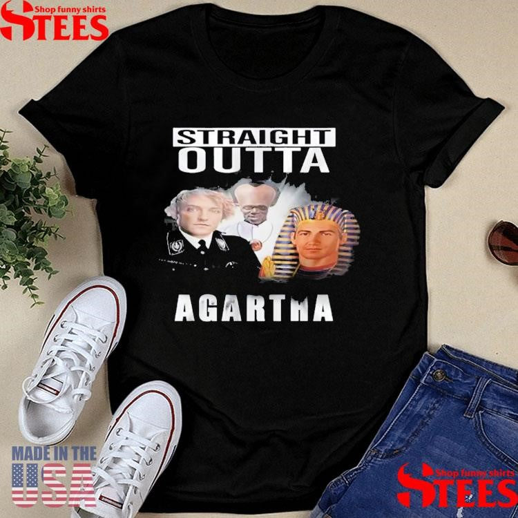 Straight Outta Agartha History Conspiracy Ancient Civilization Parody T-shirt