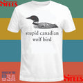 Stupid Canadian Wolf Bird Heated Rivalry T-shirt