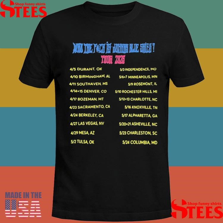Sturgill Simpson Johnny Blue Skies Apr 10, 2025, Legacy Arena At The Bjcc, Birmingham, Al Shirts