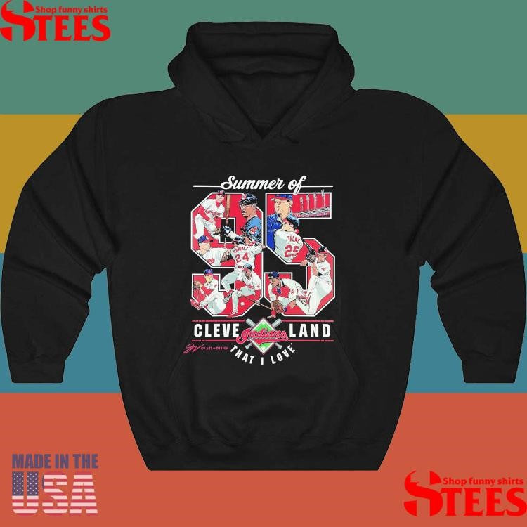 Summer Of 95 Cleveland Indians That I Love Canvas Artwork Shirts