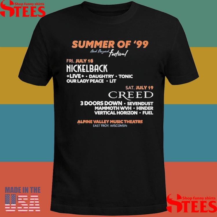 Summer Of 99 And Beyond Festival 2025 T-shirt