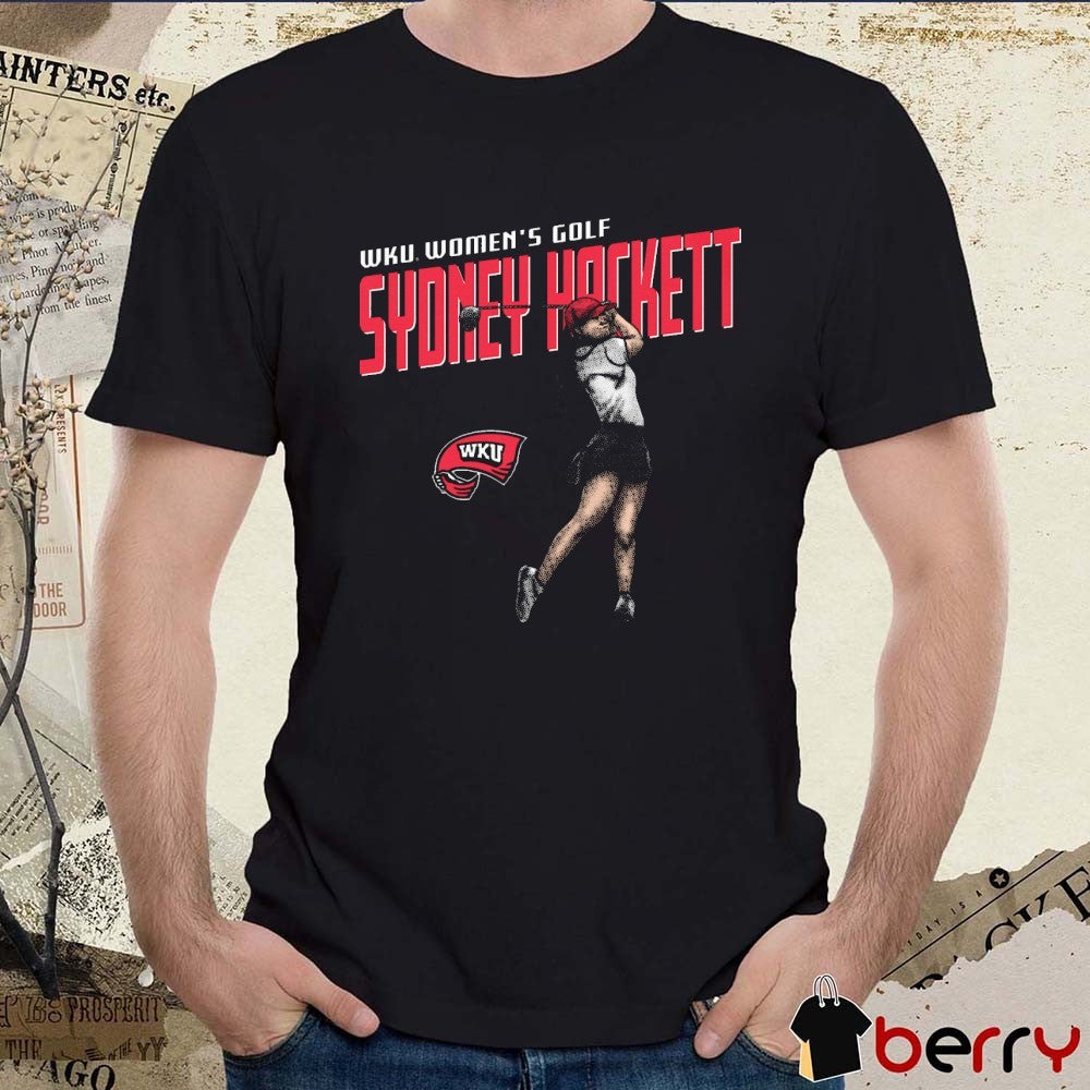 Sydney Hackett Western Kentucky Hilltoppers Women’s Golf NCAA Division I Portrait t-shirt