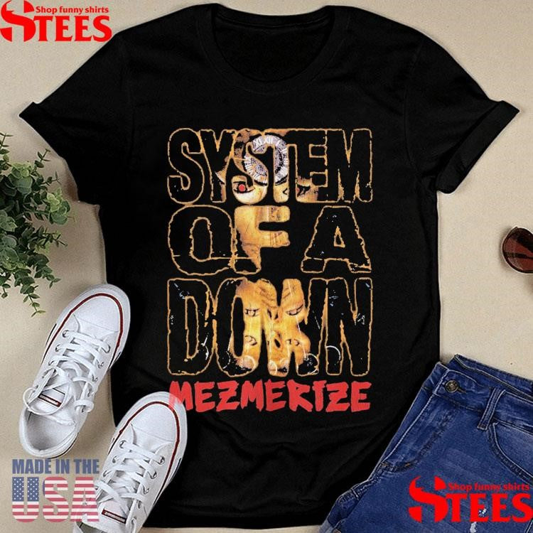 System Of A Down Mezmerize Stacked Logo Shirts