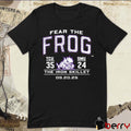 TCU Horned Frogs vs. SMU Mustangs Fear The Frog The Iron Skillet 09.20.2025 Score t-shirt