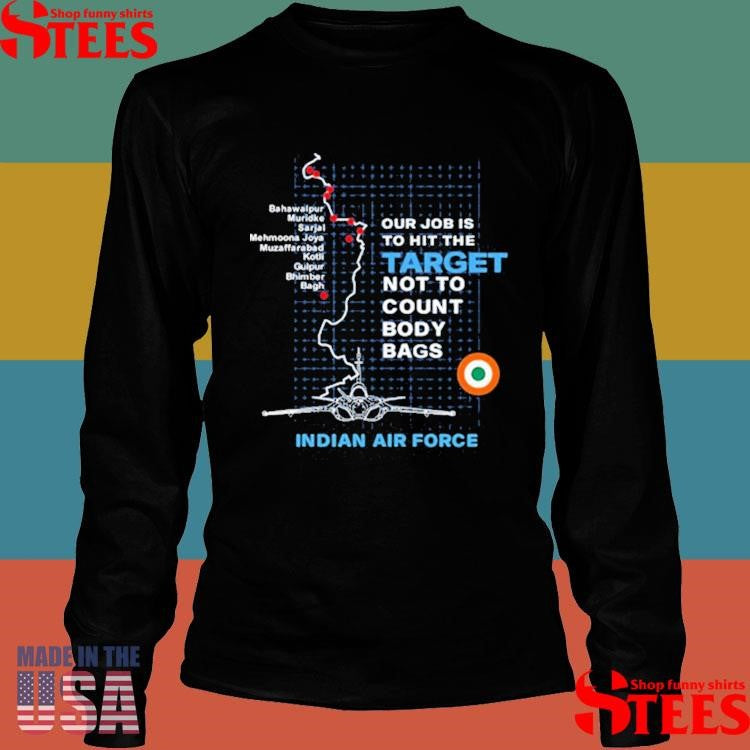 Target Striked Our Job Is To Hit The Target Not To Count Body Bags Indian Air Force Shirts