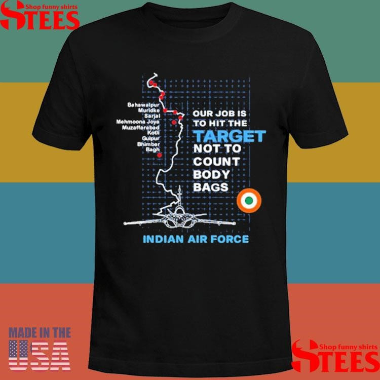 Target Striked Our Job Is To Hit The Target Not To Count Body Bags Indian Air Force Shirts