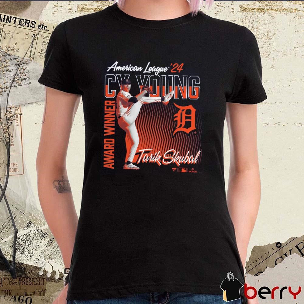 Tarik Skubal Detroit Tigers 2024 American League Cy Young Award Winner MLB t-shirt