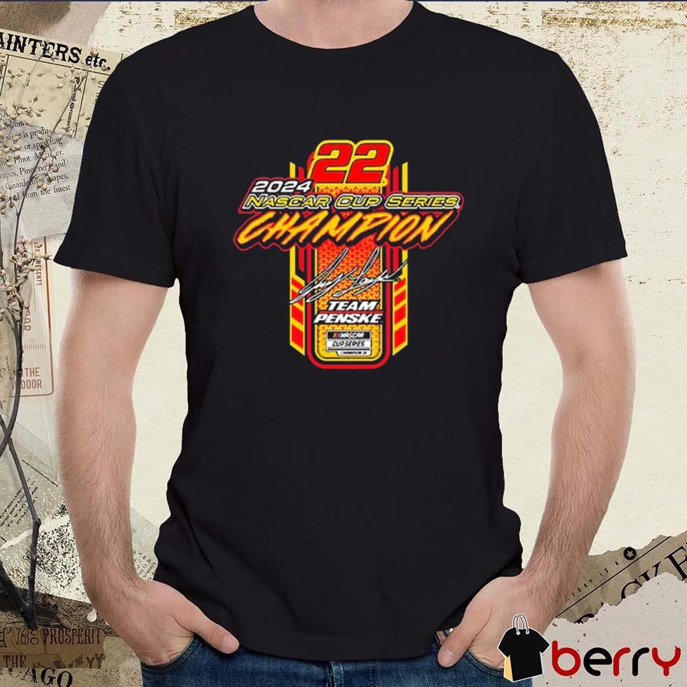 Team Penske Joey Logano 2024 NASCAR Cup Series Champion Signature t-shirt