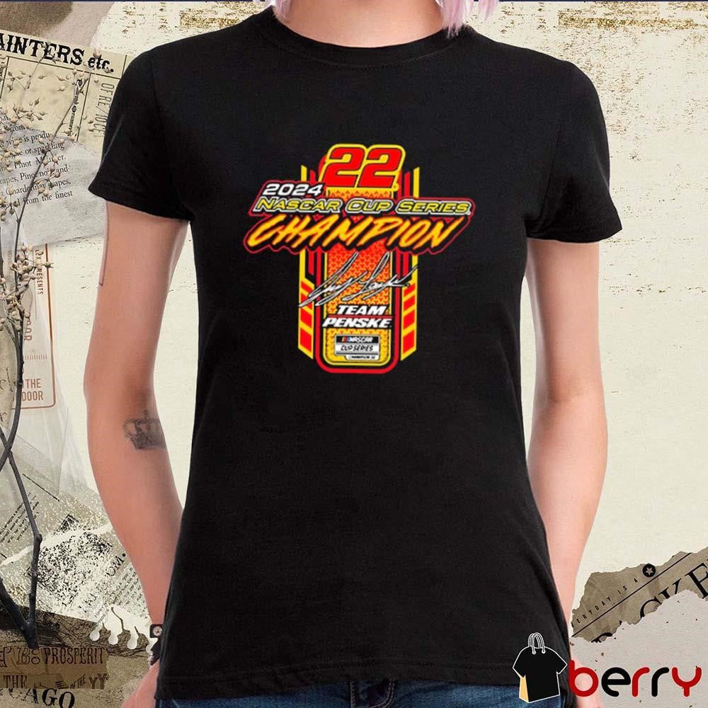 Team Penske Joey Logano 2024 NASCAR Cup Series Champion Signature t-shirt