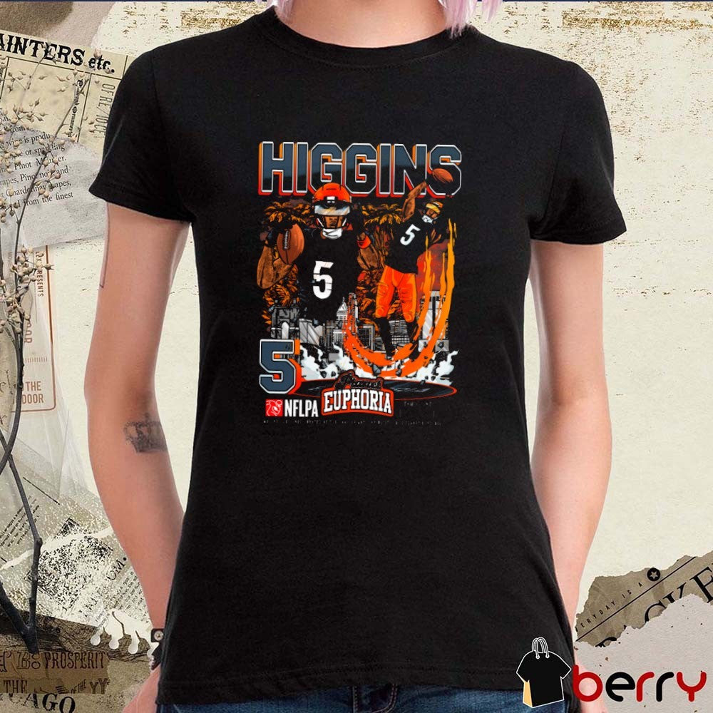 Tee Higgins Cincinnati Bengals NFL Planet Euphoria Artwork t-shirt