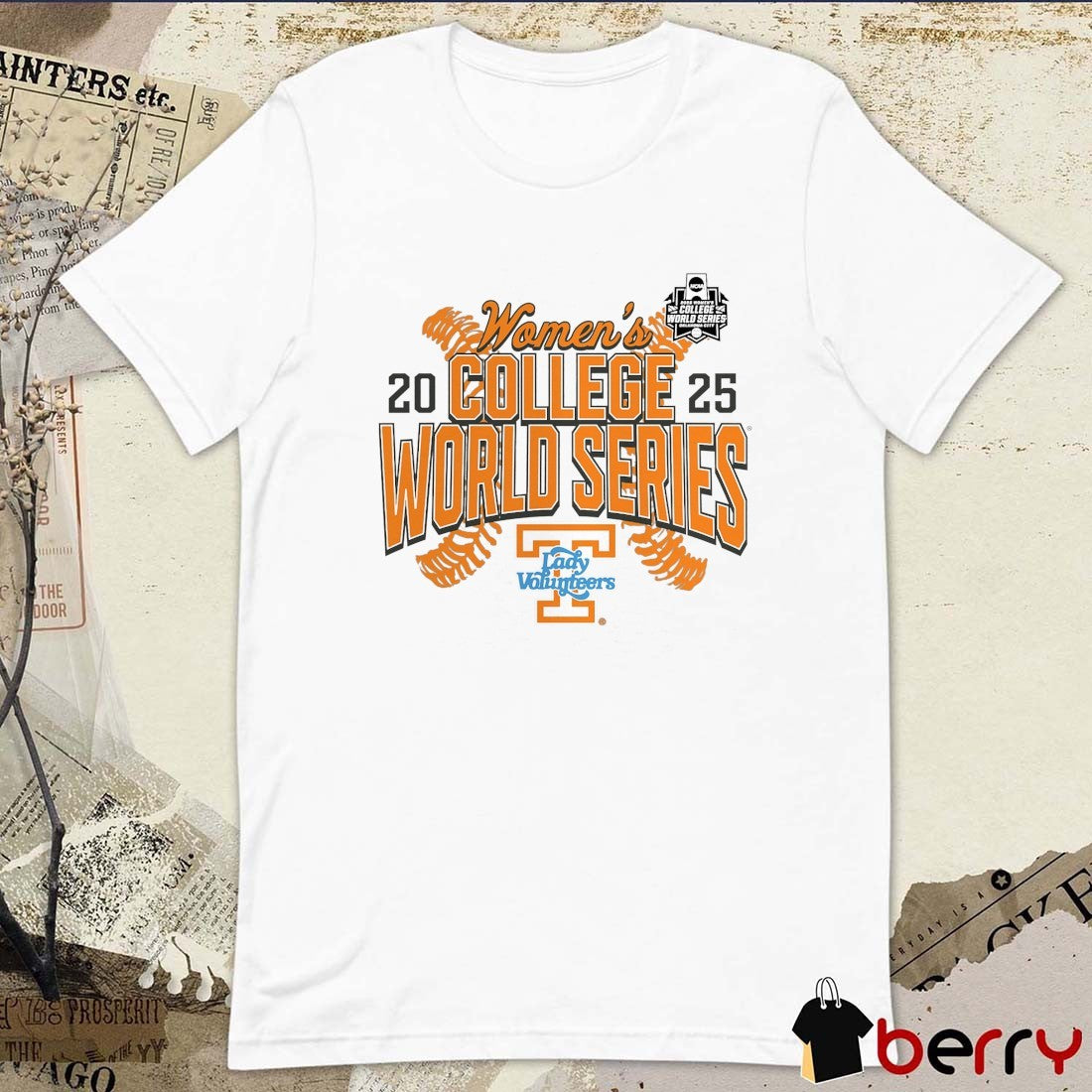 Tennessee Lady Vols NCAA Softball Women’s College World Series Cut Off 2025 t-shirt