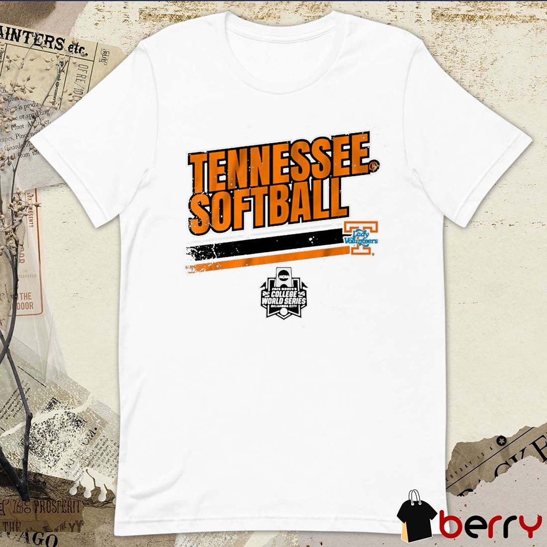 Tennessee Lady Volunteers Softball Women’s College World Series Stripe NCAA 2025 t-shirt
