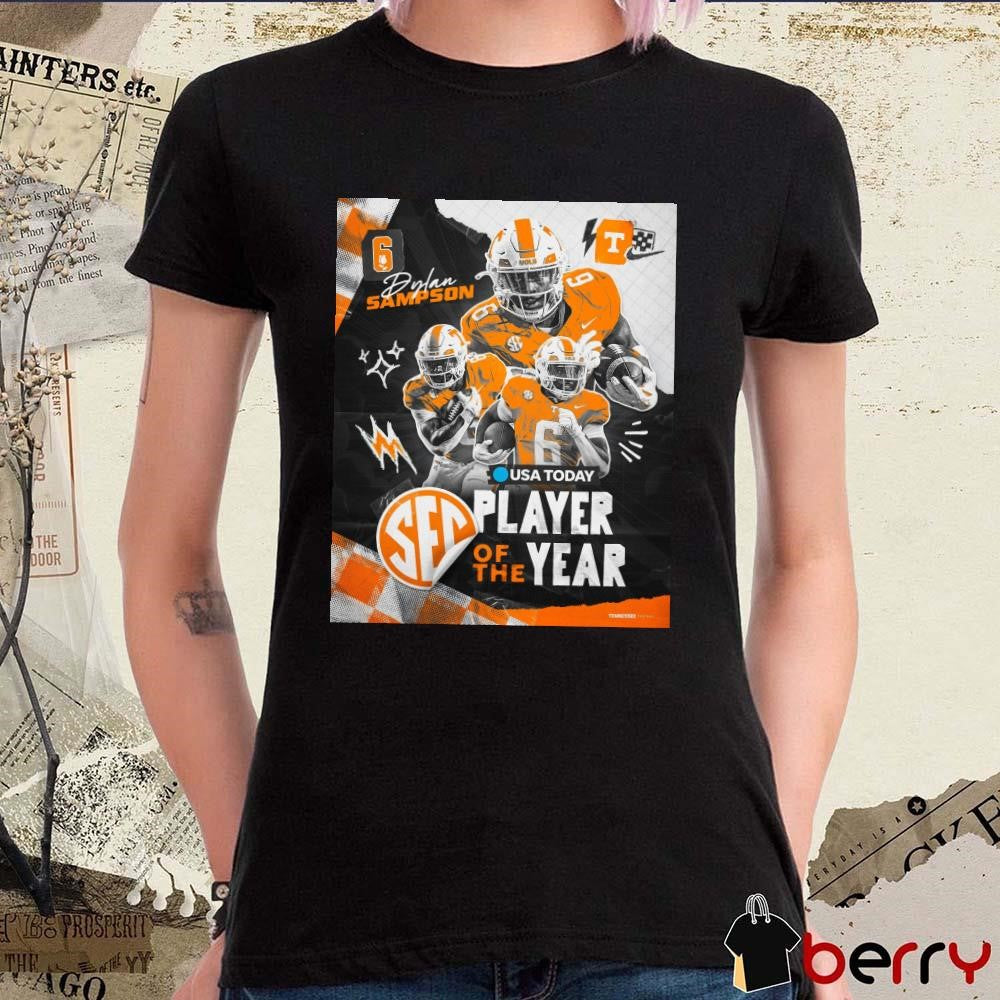 Tennessee Vols Dylan Sampson 2024 SEC Player of the Year USA Today Poster t-shirt