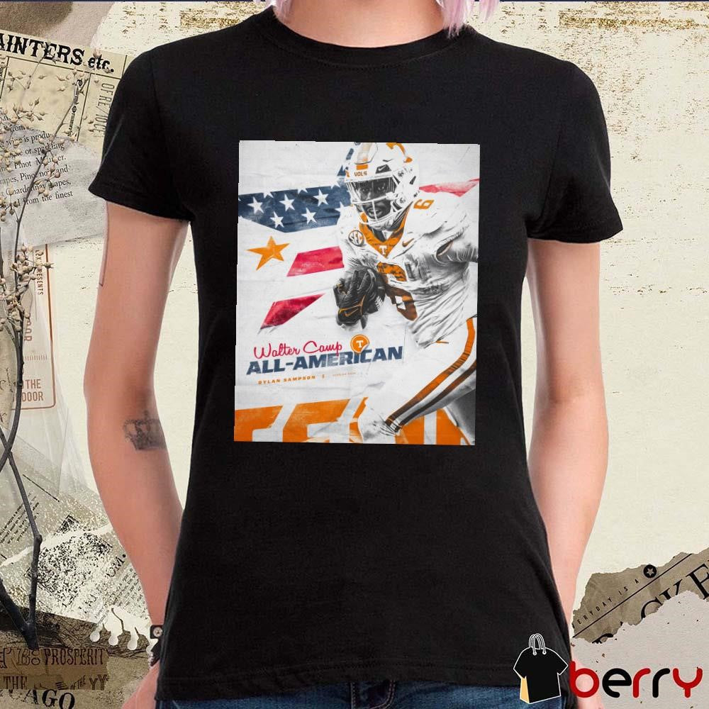 Tennessee Vols Football Dylan Sampson Running Back 2024 Walter Camp All-America Poster t-shirt