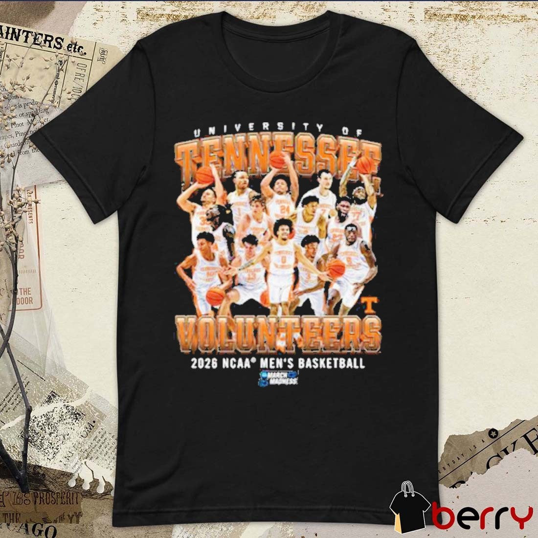 Tennessee Volunteers 2026 NCAA March Madness Sweet 16 No 6 Seed Upset Virginia Men’s Basketball t-shirt