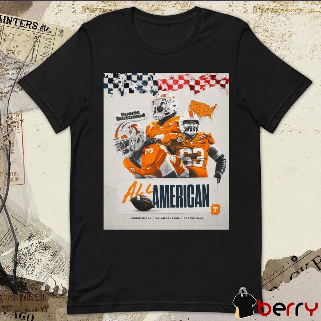 Tennessee Volunteers All-America team Jermod Mccoy Dylan Sampson Cooper Mays Poster t-shirt