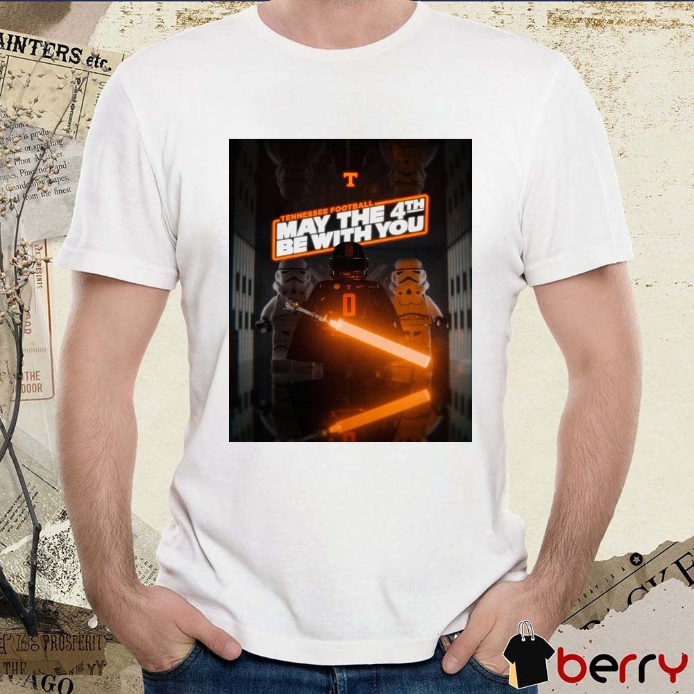 Tennessee Volunteers May The 4th Star Wars Day Be With You Poster t-shirt