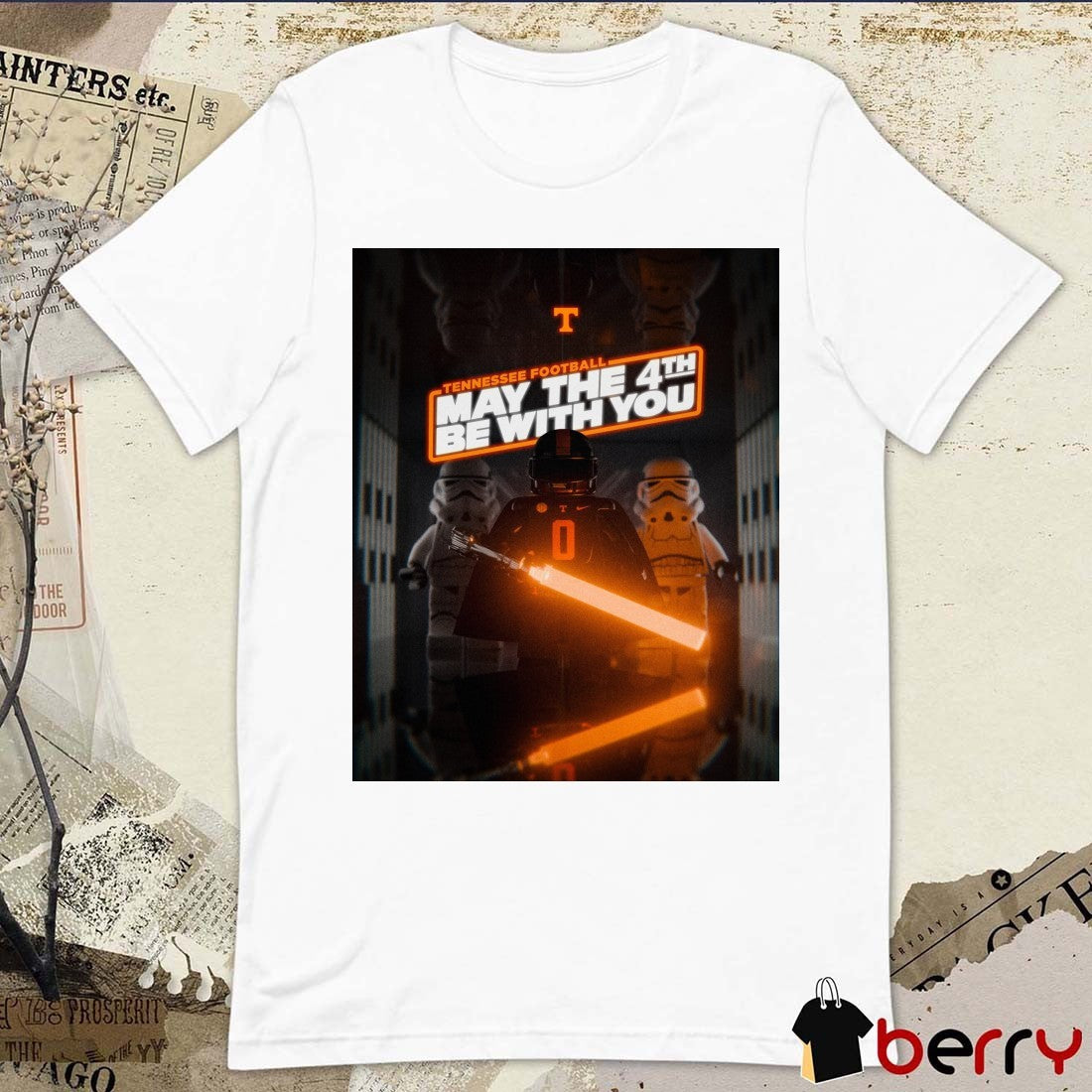 Tennessee Volunteers May The 4th Star Wars Day Be With You Poster t-shirt