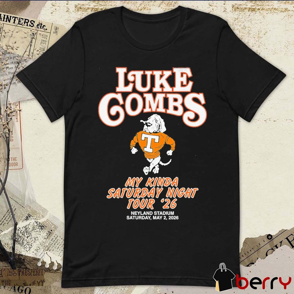 Tennessee Volunteers x Luke Combs My Kinda Saturday Night Tour Neyland Stadium Knoxville TN May 2 2026 t-shirt