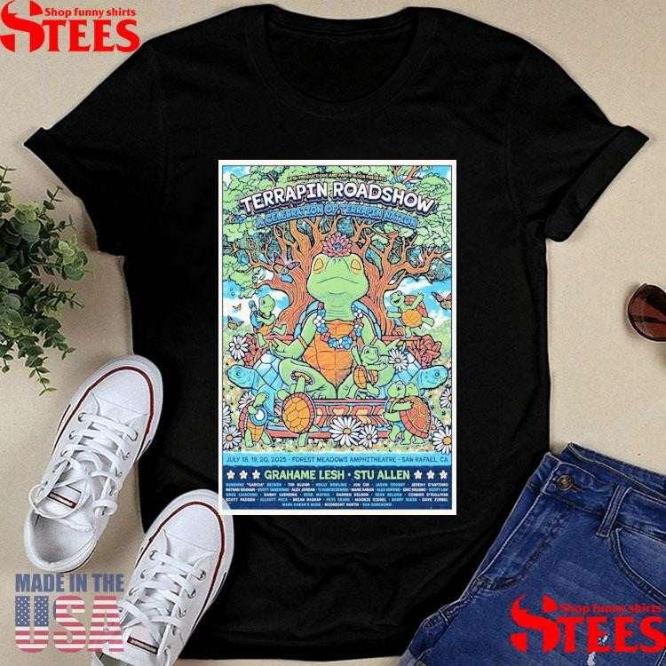 Terrapin Crossroads San Rafael Ca July 18-20 2025 Tour Poster T-shirt