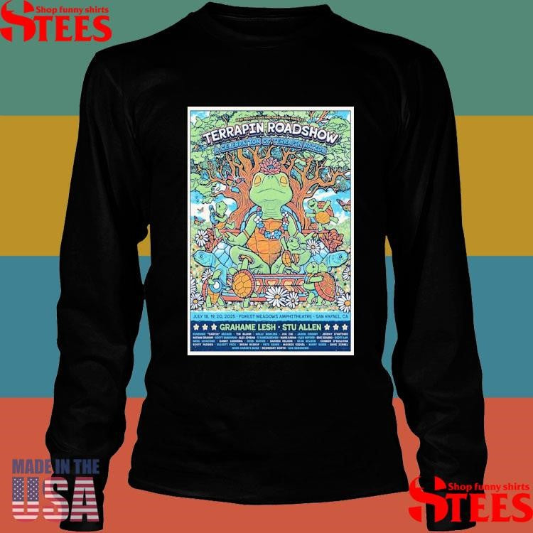Terrapin Crossroads San Rafael Ca July 18-20 2025 Tour Poster T-shirt