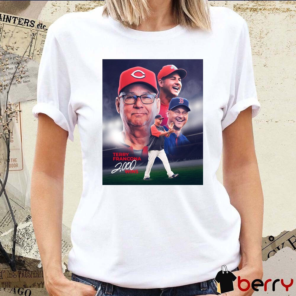 Terry Francona Is The 13th Manager In MLB History To Reach 2,000 Career Wins Poster t-shirt