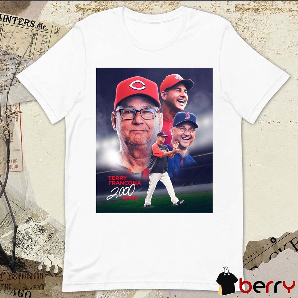 Terry Francona Is The 13th Manager In MLB History To Reach 2,000 Career Wins Poster t-shirt