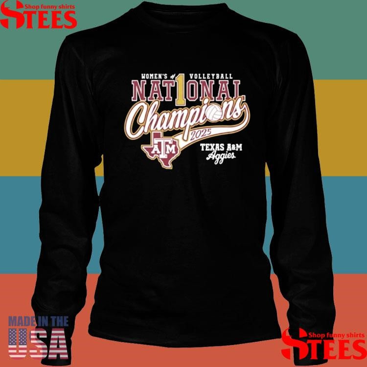 Texas A&M 2025 Volleyball National Champions T-shirt
