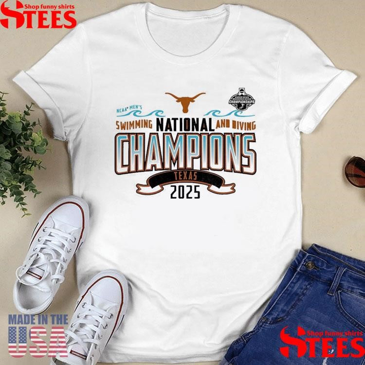 Texas Longhorns 2025 Ncaa Men’s Swimming & Diving National Champions Shirts