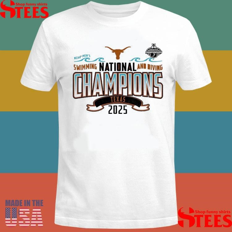 Texas Longhorns 2025 Ncaa Men’s Swimming & Diving National Champions Shirts