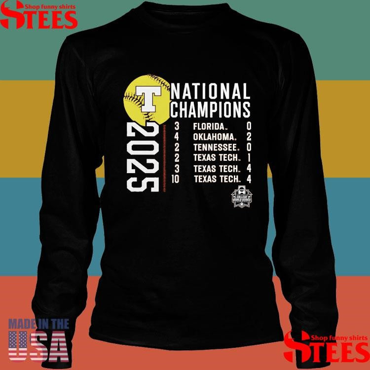 Texas Longhorns 2025 Ncaa Softball Women’s College World Series Champions Schedule T-shirt