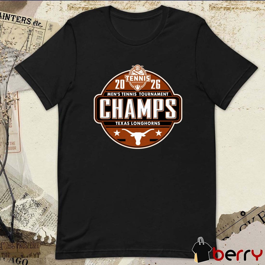 Texas Longhorns 2026 SEC Men’s Tennis Tournament Champions Locker Room t-shirt