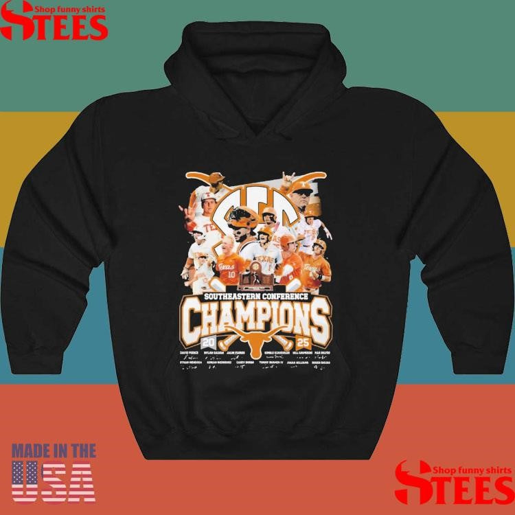 Texas Longhorns Sec Champions 2025 Southeastern Conference Shirts