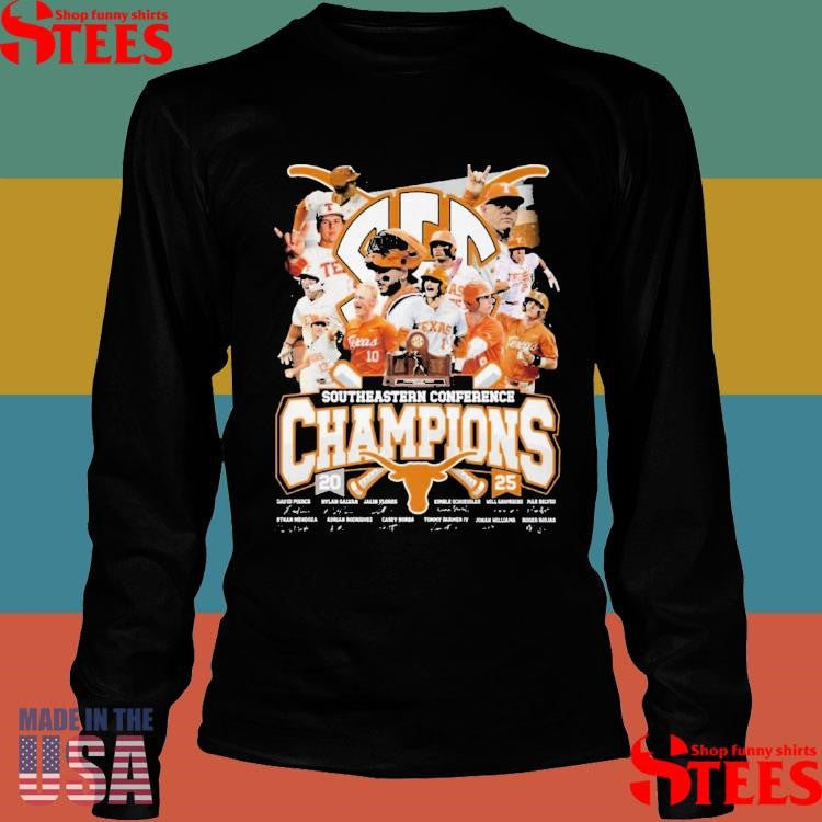 Texas Longhorns Sec Champions 2025 Southeastern Conference Shirts