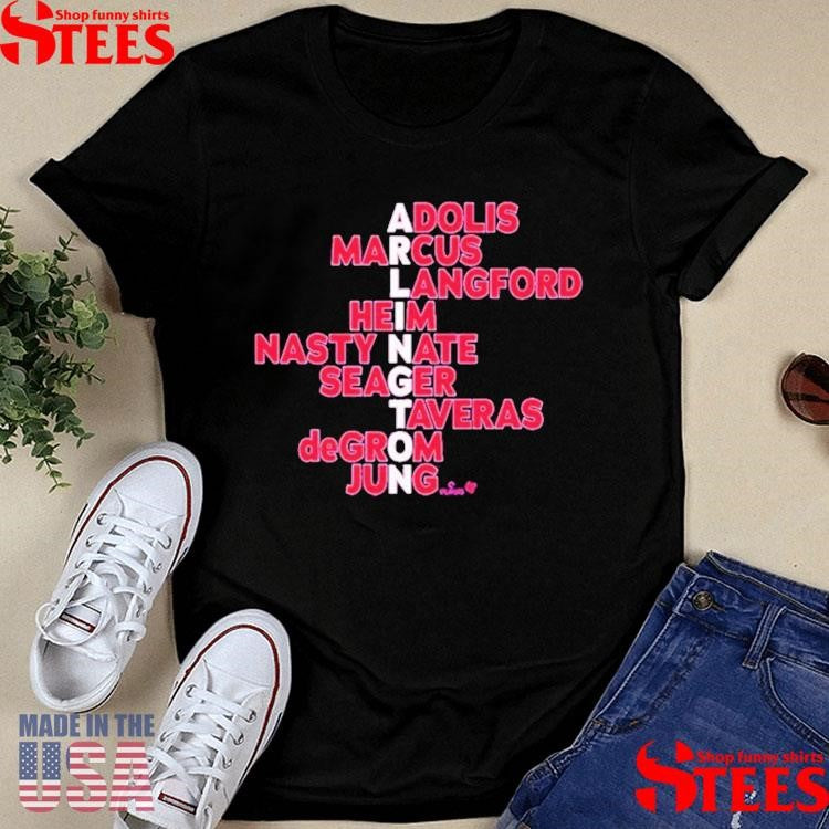 Texas Rangers Adolis Marcus Langford Heim Nasty Nate Seager Taveras Degrom Jung Arlington Names 2025 Shirts