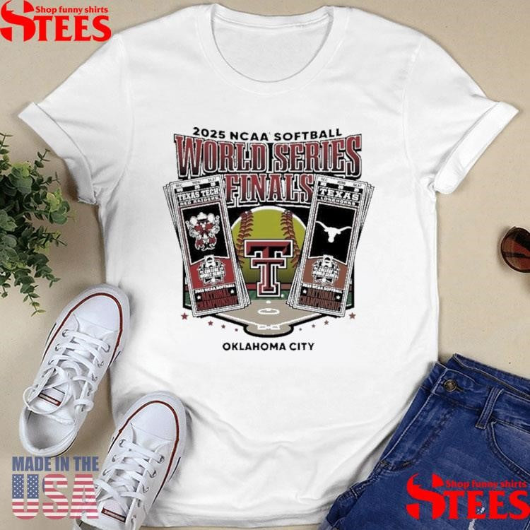 Texas Tech 2025 Softball College World Series Championship Finals Tickets Grey Shirts