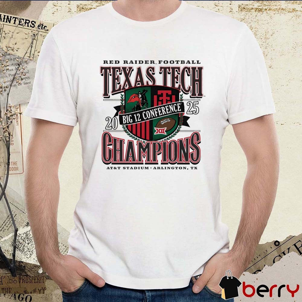 Texas Tech Red Raiders 2025 Big 12 Football Conference Champions AT&T Stadium Arlington TX Generation Talent t-shirt