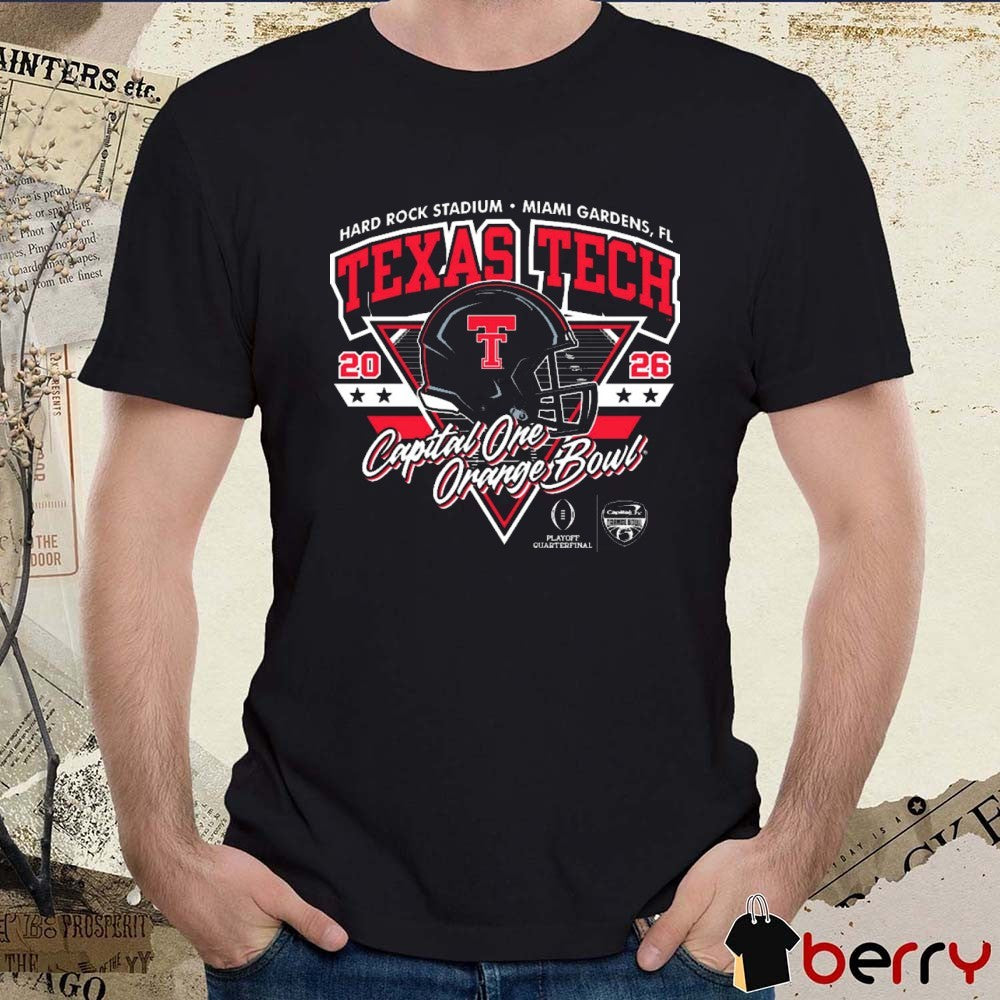Texas Tech Red Raiders 2025 CFP Capital One Orange Bowl Hard Rock Stadium Ocean Drive t-shirt