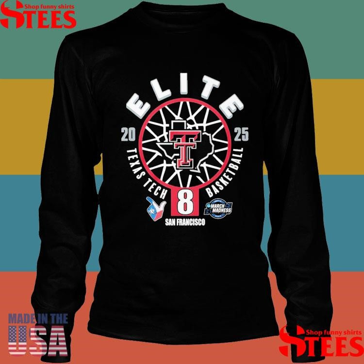 Texas Tech Red Raiders 2025 Ncaa Men’s Elite 8 One Away Shirts