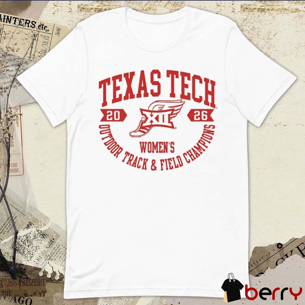 Texas Tech Red Raiders Big 12 Pop Up Tee 2026 Women’s Outdoor Track & Field Champions t-shirt
